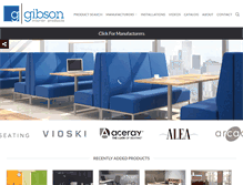 Tablet Screenshot of gibsonoffice.com
